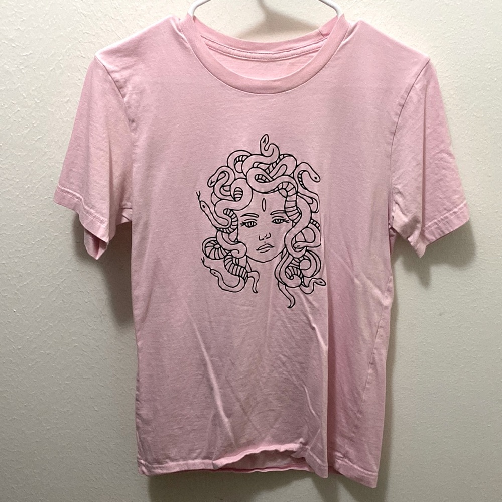 Medusa T shirt. Light pink. Bought from ETSY. Size S